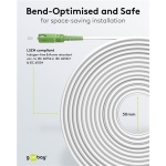 GOOBAY καλώδιο οπτικής ίνας SC-APC 59604, Singlemode OS2, 20m, λευκό - Image 3