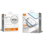 LDNIO σταθμός φόρτισης AW003, USB-C/3x USB/wireless, 32W, PD/QC, λευκός - Image 4