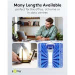 GOOBAY καλώδιο δικτύου 71545, CAT 6 U/UTP, slim, copper, 250MHz, 0.15m, γκρι - Image 5