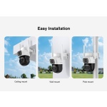 VSTARCAM smart ηλιακή κάμερα BG622DR, dual lens, 2MP, 4G, SD, PTZ, IP66 - Image 4