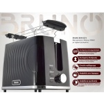 BRUNO φρυγανιέρα BRN-0274, 2 θέσεων, 900W, με σχάρα ψησίματος, μαύρη - Image 4