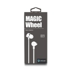 CELEBRAT earphones με μικρόφωνο D1, 3.5mm, Φ10mm, 1.2m flat, λευκά - Image 2