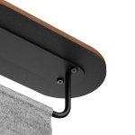 BRATECK βάση τηλεόρασης δαπέδου FS54-22T-02W, 17-43", έως 15kg, με ράφι & ροδάκια, μαύρη - Image 3