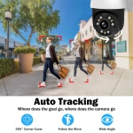 POWERTECH smart κάμερα PT-1086, 4MP, 4x digital zoom, Wi-Fi, PTZ, IP65 - Image 3