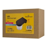 POWERTECH LED ηλιακό φωτιστικό PT-1520 με αισθητήρα κίνησης, 4W, 2000mAh, μαύρο - Image 3