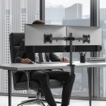 POWERTECH βάση γραφείου για 2x οθόνες PT-1552, 17-32", έως 10kg - Image 2