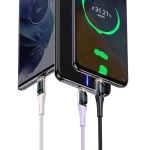 USAMS καλώδιο USB-C σε USB-C US-SJ590, 100W, 480Mbps, 1.2m, μαύρο - Image 2