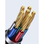 USAMS καλώδιο USB-C σε USB-C US-SJ590, 100W, 480Mbps, 1.2m, μαύρο - Image 3