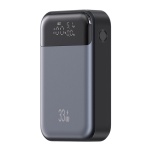 USAMS power bank CD221 με οθόνη, 2x θύρες εξόδου, 10000mAh, PPS 33W, γκρι