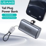 USAMS power bank CD252 με stand, 2x θύρες εξόδου, 10000mAh, 20W, γκρι - Image 5
