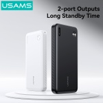 USAMS power bank CD253, 2x θύρες εξόδου, 10000mAh, 10W, μαύρο - Image 2