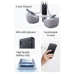 USAMS power bank CD253, 2x θύρες εξόδου, 10000mAh, 10W, μαύρο - Image 4