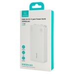 USAMS power bank CD254, 2x θύρες εξόδου, 20000mAh, 10W, λευκό - Image 5