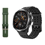 ULEFONE smartwatch Armor Watch Pro, 2x λουράκια, heart rate, 1.50" AMOLED, GPS, 5 ΑΤΜ/IP68/IP69K/MIL-STD-810H, μαύρο