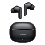 USAMS earphones με θήκη φόρτισης E05, True Wireless, BT 6.0, μαύρα