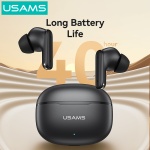 USAMS earphones με θήκη φόρτισης E05, True Wireless, BT 6.0, μαύρα - Image 4
