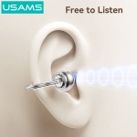 USAMS earphones με θήκη φόρτισης Echo R02, OWS, Φ11mm, 50/300mAh, μαύρα - Image 3