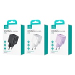 USAMS φορτιστής τοίχου US-CC186, USB-C θύρα εξόδου, 30W PD, μωβ - Image 3