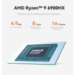 BEELINK mini PC EQR6, AMD Ryzen 9 6900HX, 24GB, 500GB M.2, Windows 11 Pro - Image 4