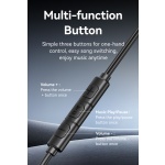 USAMS earphones με μικρόφωνο US-SJ758, USB-C σύνδεση, μεταλλικά, 1.2m, γκρι - Image 4