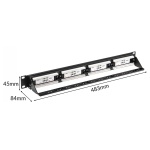 POWERTECH patch panel NETW-0046 για rack 19"/1U, 24 θυρών, CAT 6 UTP, μαύρο - Image 5