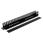 POWERTECH cable management NETW-0048 για rack 19"/1U, πλαστικό, μαύρο - Image 2