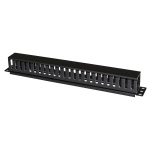 POWERTECH cable management NETW-0048 για rack 19"/1U, πλαστικό, μαύρο