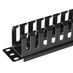 POWERTECH cable management NETW-0048 για rack 19"/1U, πλαστικό, μαύρο - Image 3