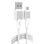 POWERTECH καλώδιο USB σε Micro USB eco PTR-0109, 12W 2.4A, 1m, λευκό