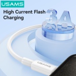 USAMS καλώδιο USB-C σε USB SJ761, 3A 18W, 480Mbps, 1m, λευκό - Image 2