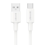 USAMS καλώδιο USB-C σε USB SJ761, 3A 18W, 480Mbps, 1m, λευκό