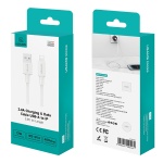USAMS καλώδιο Lightning σε USB SJ762, 2.4A 12W, 480Mbps, 1m, λευκό - Image 5