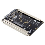 POWERTECH κάρτα μετατροπής 2.5" SATA σε M.2 B & mSATA SSD ST525, 6Gbps