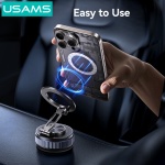 USAMS βάση smartphone αυτοκινήτου ZJ084 για ταμπλό, μαγνητική, μαύρη - Image 3