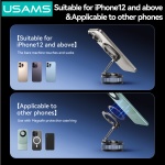 USAMS βάση smartphone αυτοκινήτου ZJ084 για ταμπλό, μαγνητική, μαύρη - Image 4