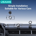 USAMS βάση smartphone αυτοκινήτου ZJ084 για ταμπλό, μαγνητική, μαύρη - Image 5