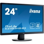 Refurbished Monitor 24" Liyama  E2483H - FHD - VGA, HDMI, DVI, AUDIO IN/OUT