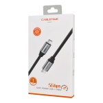 CABLETIME καλώδιο USB-C CMCM60, 60W PD, 5Gbps, 4K, 1m, μαύρο - Image 5