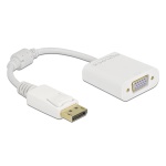 DELOCK αντάπτορας DisplayPort σε VGA 61007, Full HD, passive, λευκός