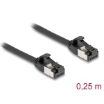 DELOCK καλώδιο δικτύου 80181, CAT 8.1 U/FTP, 40Gbps, εύκαμπτο, 0.25m, μαύρο - Image 2