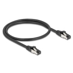 DELOCK καλώδιο δικτύου 80570, CAT 8.1 S/FTP, copper, 2000MHz, 0.50m, μαύρο