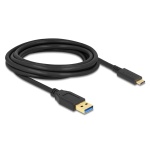 DELOCK καλώδιο USB-C σε USB 84006, 10Gbps, 3m, μαύρο