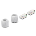 DELOCK σύνδεσμος LSA 91126, CAT 6A unshielded, tool-free, λευκός - Image 3