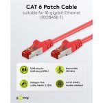 GOOBAY καλώδιο δικτύου 93214, CAT 6 S/FTP, copper, 250MHz, 0.25m, κόκκινο - Image 2