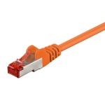 GOOBAY καλώδιο δικτύου 93340, CAT 6 S/FTP, copper, 250MHz, 0.25m, πορτοκαλί