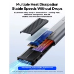 ORICO θήκη για M.2 NVME/NGFF SSD AXM2S-G2, 10Gbps, tool free, γκρι - Image 3