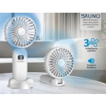 BRUNO φορητός ανεμιστήρας χειρός επαναφορτιζόμενος BRN-0236, με βάση, λευκός-γκρι - Image 4