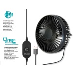 BRUNO ανεμιστήρας αυτοκινήτου BRN-0284, 5" ιντσών, με περιστροφή 360°, 2 ταχύτητες και καλώδιο USB - Image 4