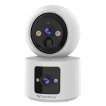 VSTARCAM smart κάμερα CB90DR, 2MP, dual lens, WiFi, PTZ, SD, 5200mAh backup battery