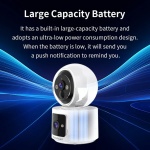VSTARCAM smart κάμερα CB90DR, 2MP, dual lens, WiFi, PTZ, SD, 5200mAh backup battery - Image 5